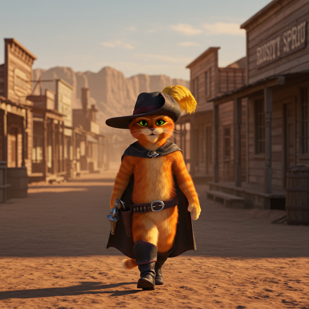 Ejemplo de resultado con buena descripción - Gato con Botas detallado